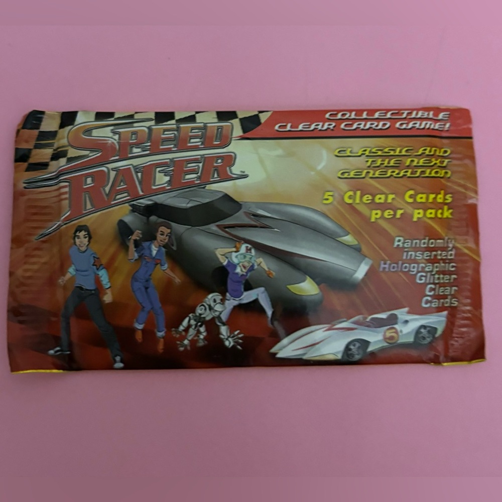 Sealed pack Speed Racer Collectible Clear Card Game